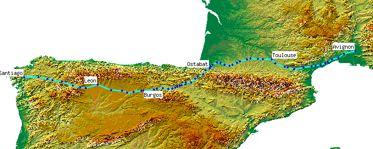 Map of places mentioned in Inguimbertine